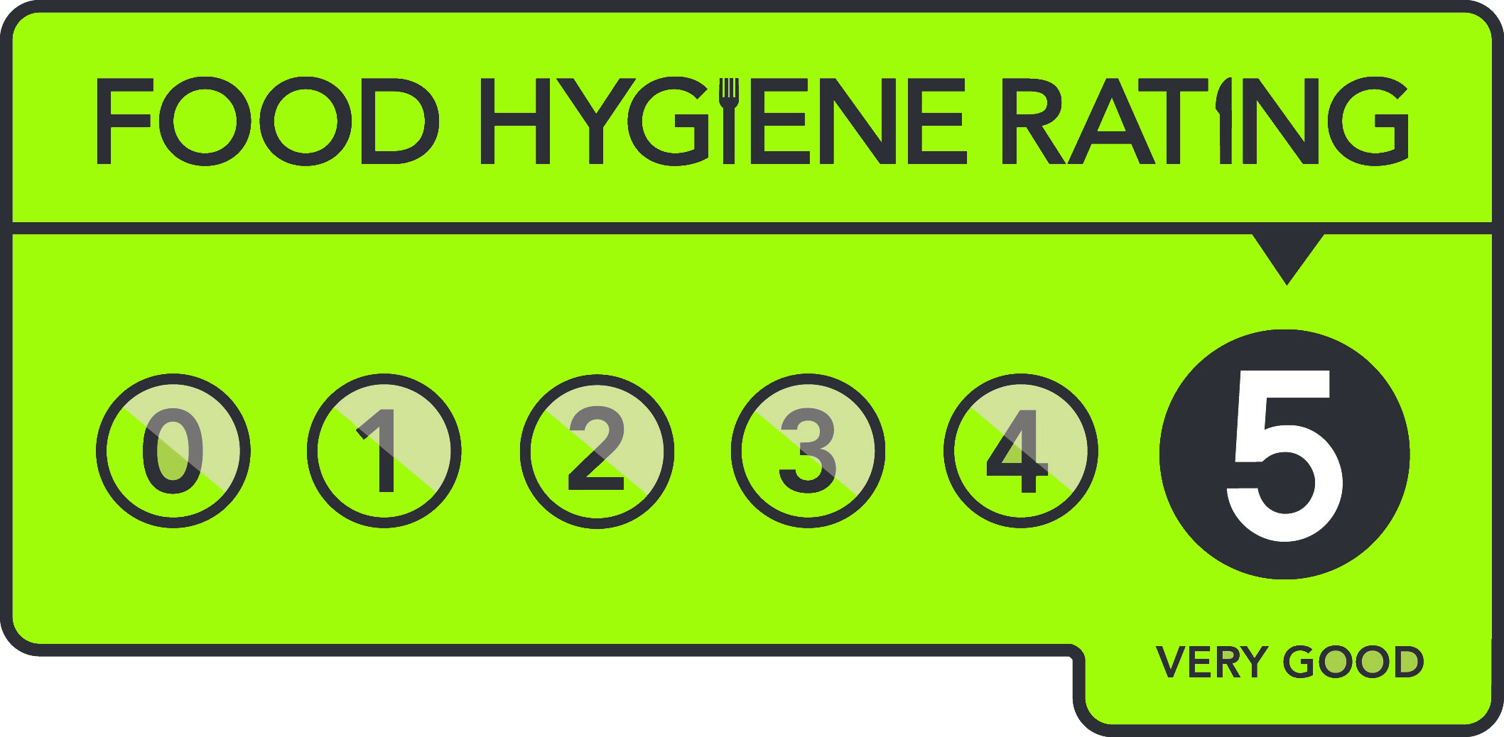 5-star hygiene rating card